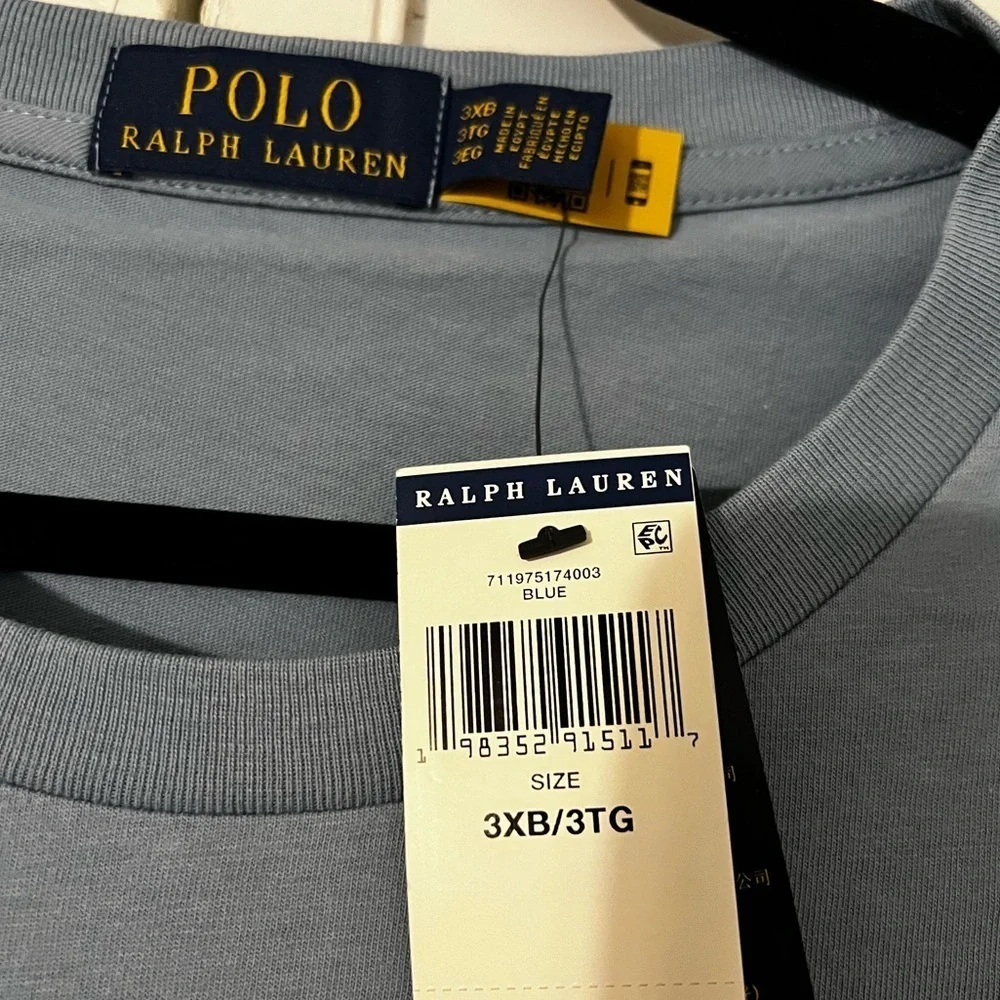 NWT Polo Ralph Lauren Preppy Polo Bear Blue Tshirt - Authenticated